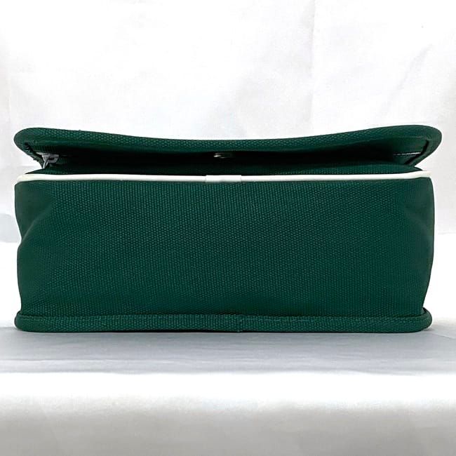 B5604 HERMES eau de cologne グリーン ポーチ エルメス ポーチ グリーン eau de cologne 小物入れ キャンバス - メルカリ
