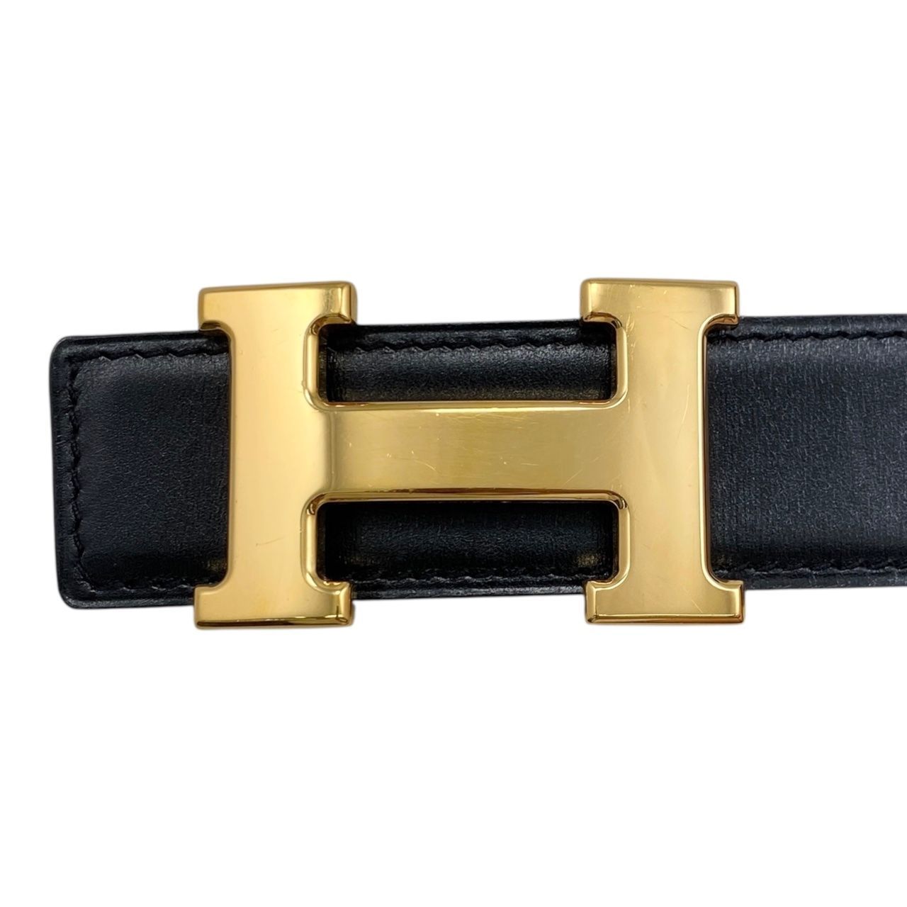 ☆EM0815 HERMES コンスタンス リバーシブル レザー ベルト □D