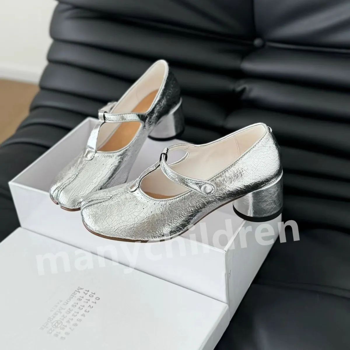 新品未使用【MM6 Maison Margiela】レディース Tabi 足袋 バレエシューズ ハイヒール シルバーds1335 - メルカリ