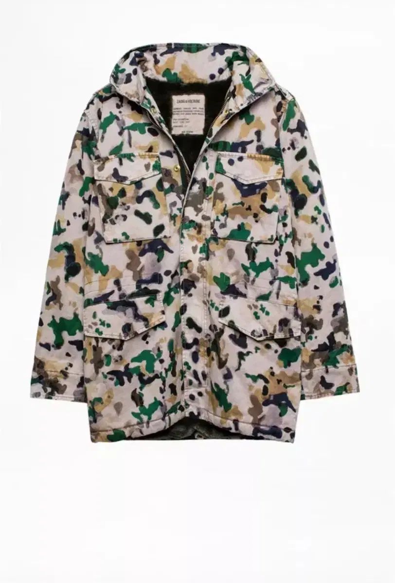 ZADIG-VOLTAIRE ザディグ エ ヴォルテール カモフラージュ マウンテンパーカー