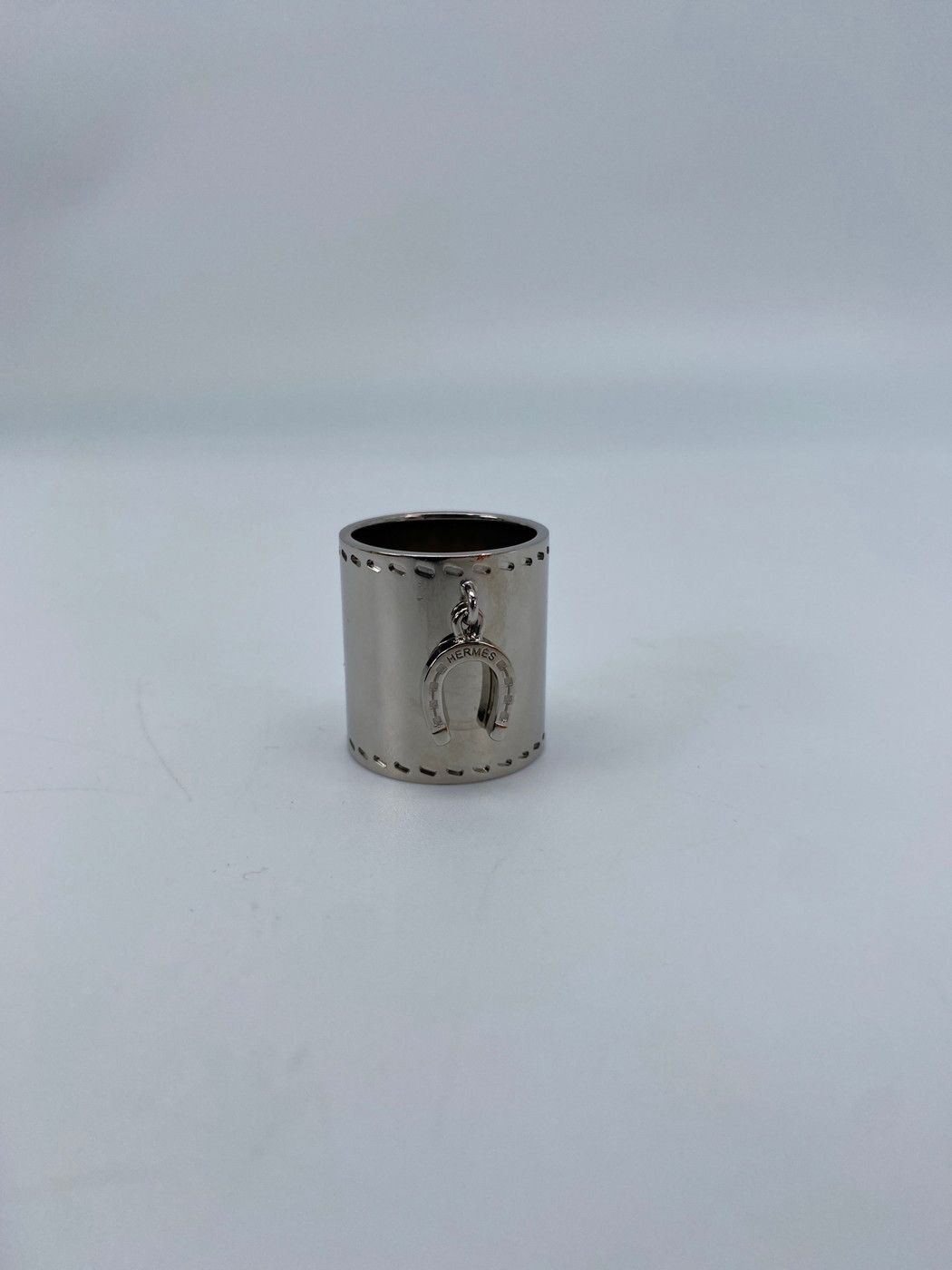 HERMES メタル ホースシュー スカーフリング シルバー 9345 HERMES エルメス メタル ホースシュー スカーフリング シルバー