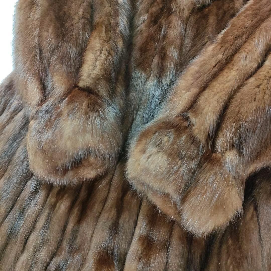 着丈120cm ロシアンセーブル SOBOL ロングコート ボリューム