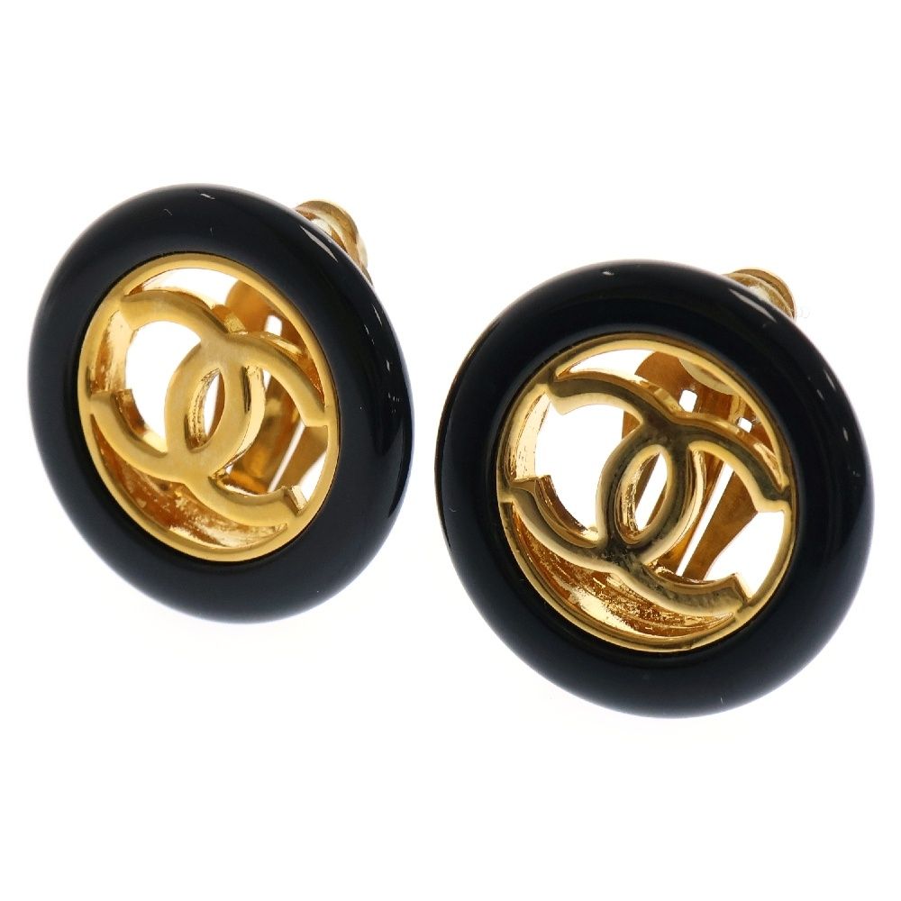 CHANEL (シャネル) 97A ココマーク イヤリング ブラック CHANEL (シャネル) 97A ココマーク イヤリング ブラック