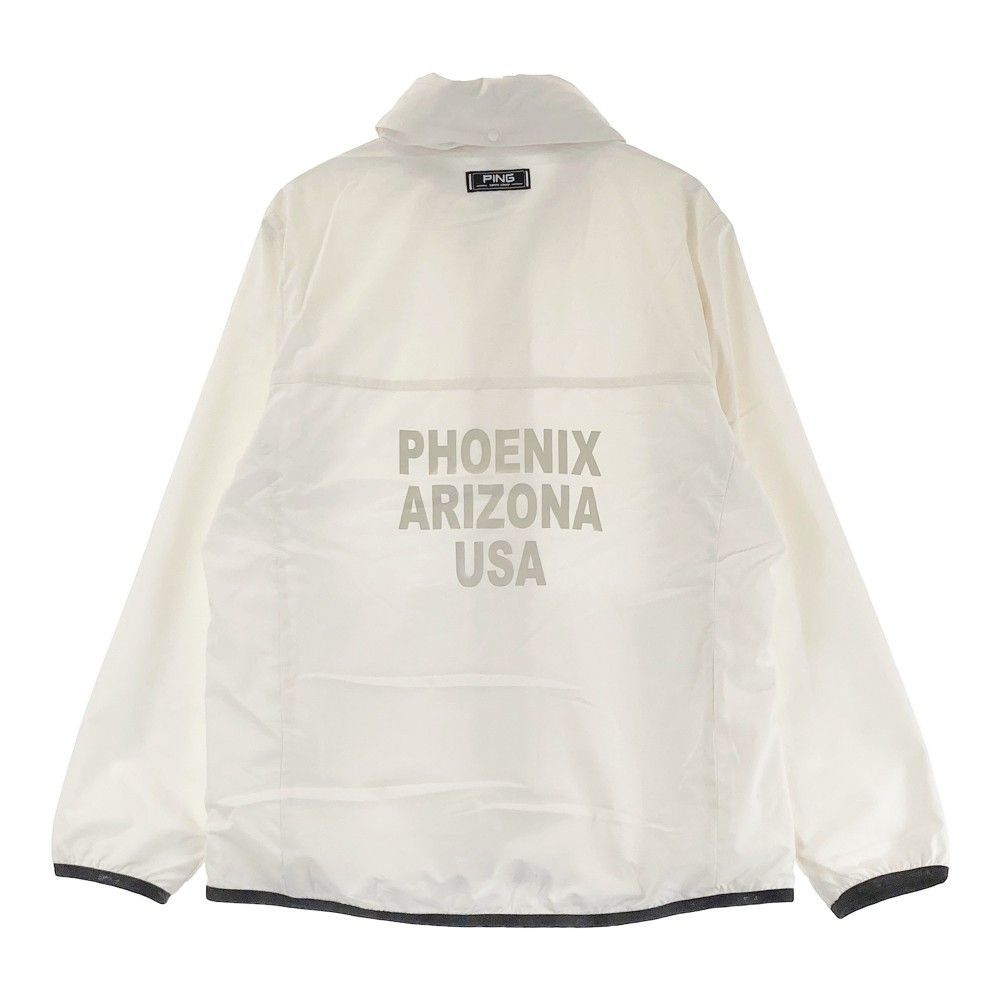 PING フード付きホワイトジャケット PING レディース ウエア フード付きホワイト ジャケット PING フード