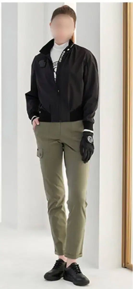 GEIGER 24S S ガイガー レディース ドロップ Wベルダー ゴルフ アウター ブラック L