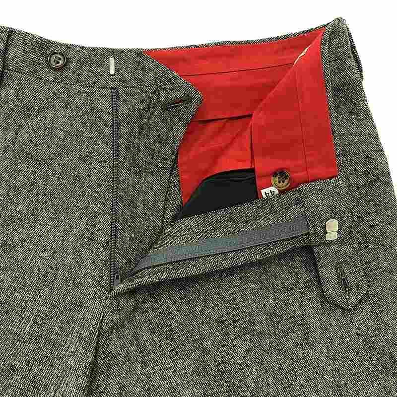 未使用級　Rota　スラックス　ヘリンボーン　ツイード　ウール　グレー 未使用級 Rota スラックス ヘリンボーン ツイード ウール グレー 未