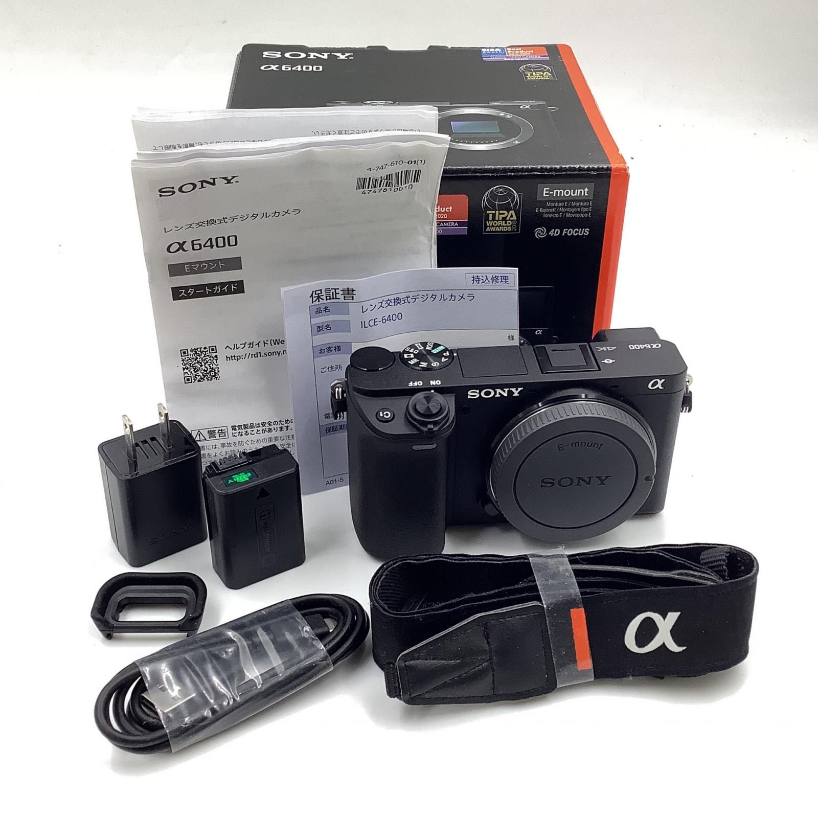使用僅か美品 SONY ほそい α6400 ILCE6400 ボディ 売買された 