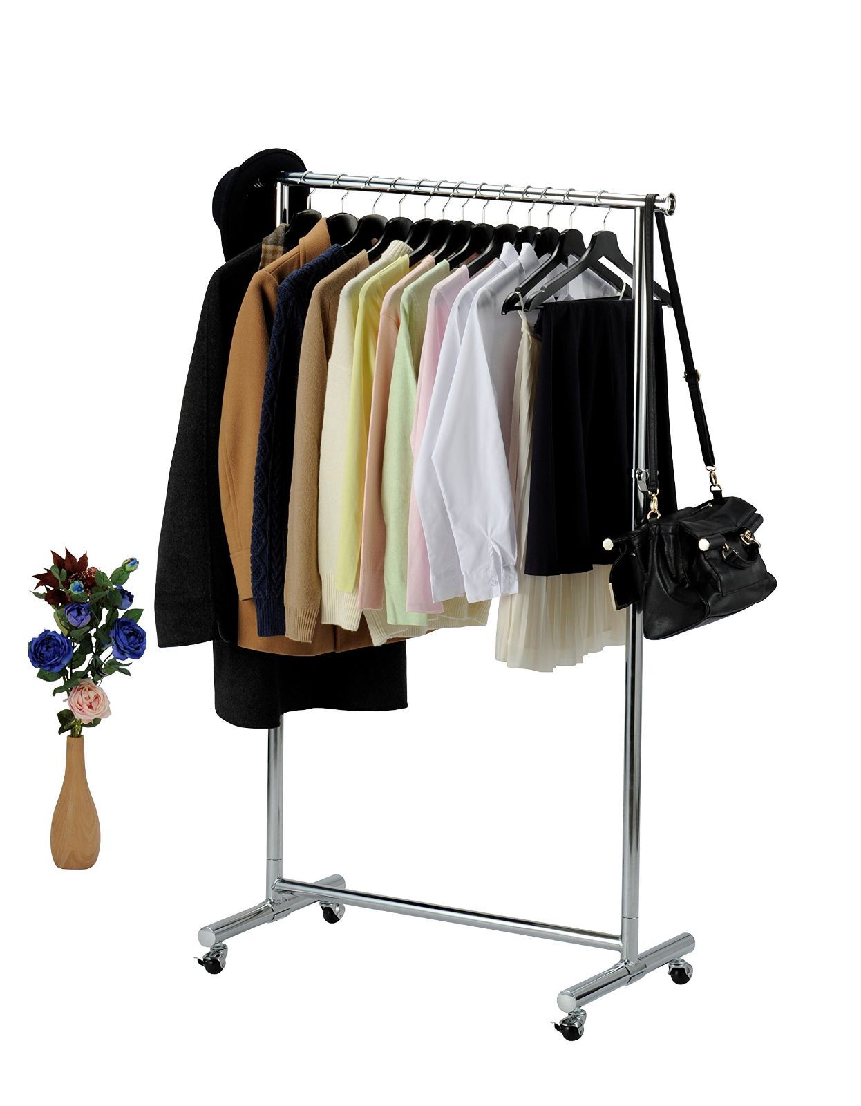 ハンガーラック スリム 幅90 伸縮可能 キャスター付 頑丈 ph-p90 ハンガーラック スリム 幅90 伸縮可能 キャスター付 頑丈 ph-p90
