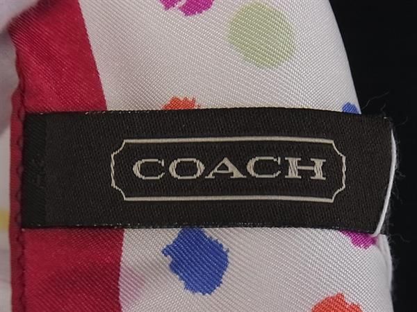COACH　シルクスカーフ　シグネチャー未使用品 タグ付新品未使用】COACH シグネチャープリント シルクスカーフ