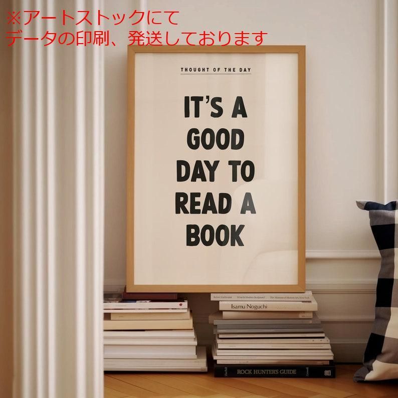 mz ポスター A1 サイズ (~A4まで対応可) この本を読むにはいい日です