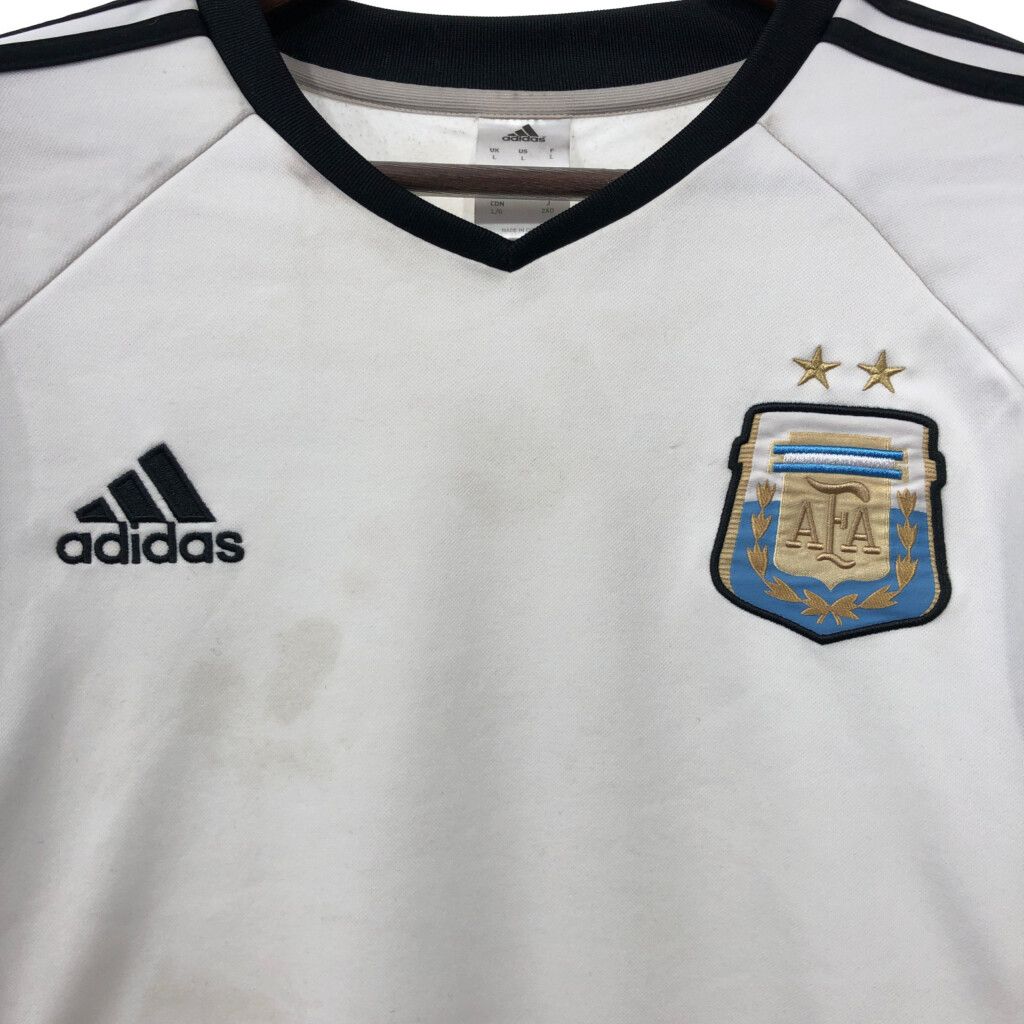 adidas サッカー アルゼンチン代表 ノースリーブ ゲームシャツ 古着 adidas サッカー アルゼンチン代表 ノースリーブ ゲームシャツ