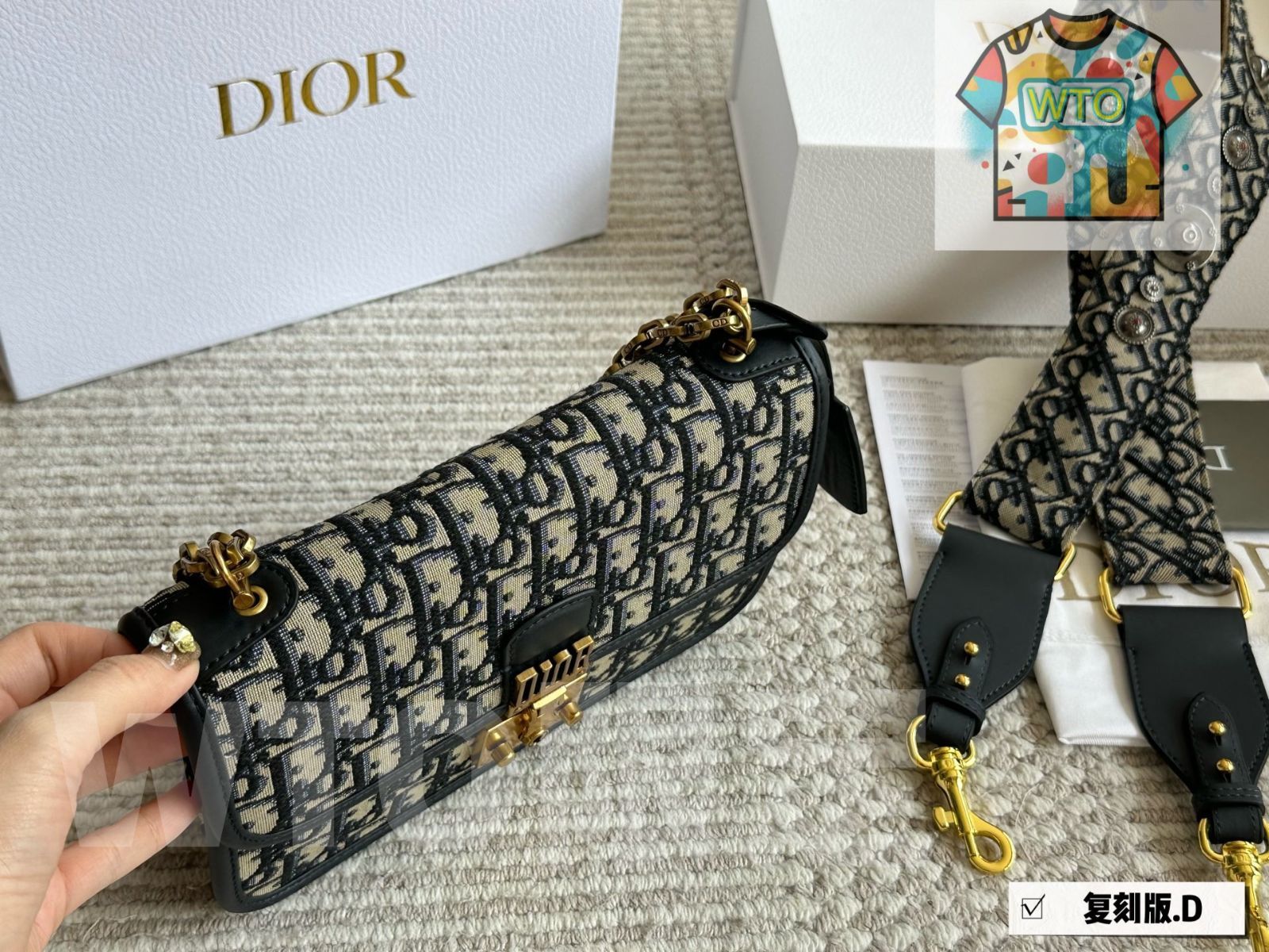 今日WTO】Dior Addict Oblique Shoulder Strap Upgraded