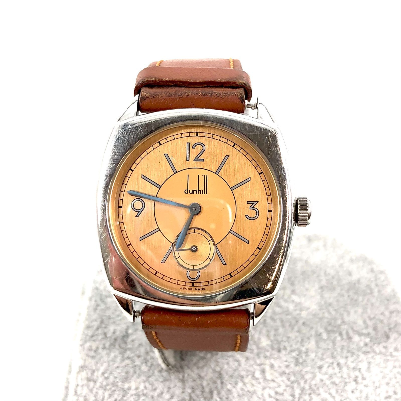 稼動】 ダンヒル 腕時計 クオーツ QZ ローマン デイト コンビカラー 1
