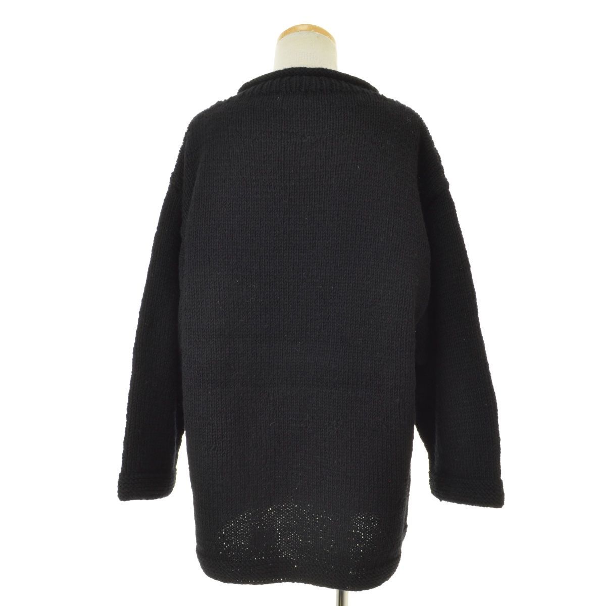 Macmahon Woolen / マクマーン ウーレン フラワー ロールネック 長袖ニットセーター MacmahonWoolen】フラワー ロールネック長袖ニットセーター