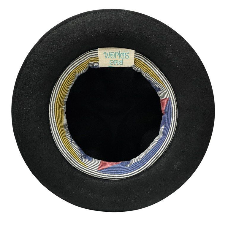 ヴィヴィアン worlds end マウンテンハット ウールフェルト 濃青系 Vivienne Westwood MAN ヴィヴィアンウエストウッドワールズ