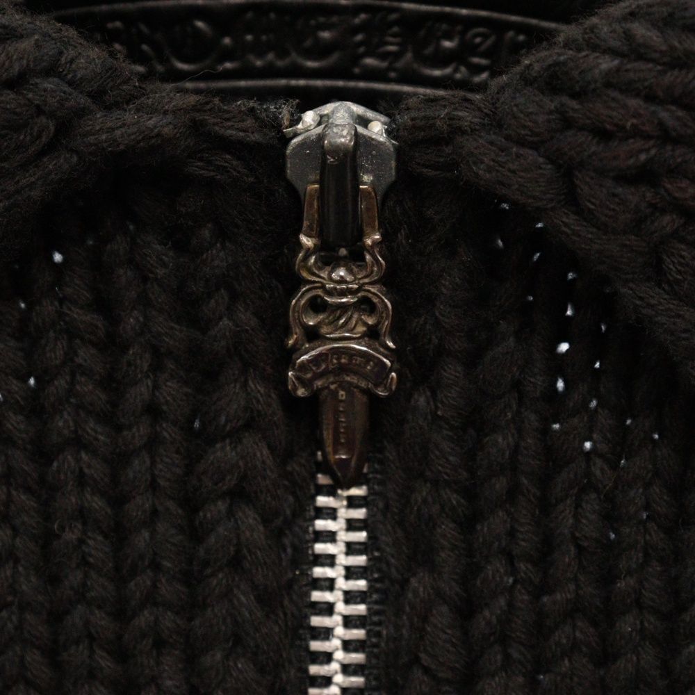 CHROME HEARTS (クロムハーツ) ダガージップ ニットジャケット