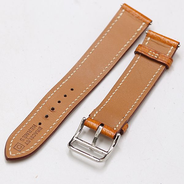 エルメス レザー 純正ベルト ブラウンカラー 18mm メンズ腕時計 2000000 NSK MST