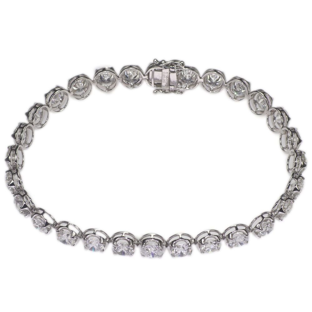 新品 K18WG ダイヤモンド ブレスレット D20.00ct テニス【エスコレ