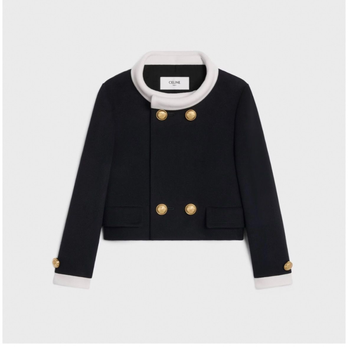 1枚で際立つ綺麗スタイル♪【CELINE】ブロンプトン ジャケット 完全新品未使用】CELINE ブロンプトンジャケット / カシミア