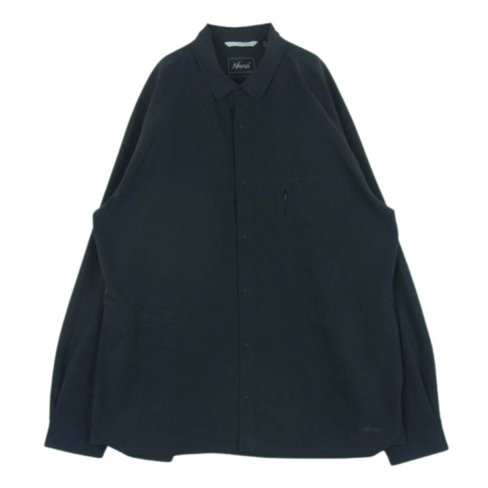 NANGA ナンガ NW2311-1H233 DOT AIR COMFY L|S SHIRT ドットエア コンフィ ロングスリーブ 長袖 シャツ ダークグレー系 XL