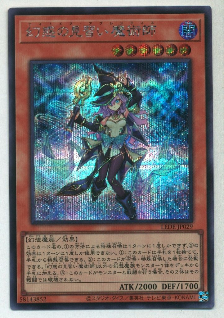 幻惑の見習い魔術師(LEDE-JP029)25thシークレットレア LEDE】《幻惑の見習い魔術師》【クォーターセンチュリー