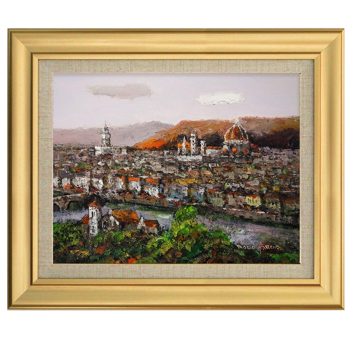 山本達幸「紅葉の龍」油彩 紅葉の龍 油絵 風景画