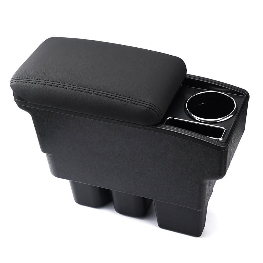 設計 新型ジムニー JB74W JB64W 多機能 コンソールボックス JIMNY アームレスト 収納 BOX 肘掛け カップホルダー付 ブラック