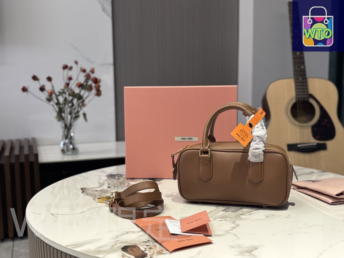 MIU MIU - ｻﾏｰｾｰﾙ開催中❗️プロフ確認❗️miumiu ボーリングバッグ  ダークブラウン ブラック レザー ボー バッグ | Miu Miu