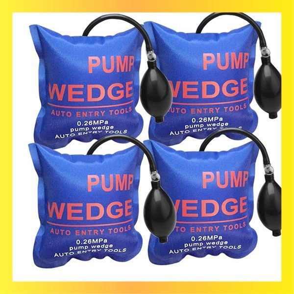 新着 WANYI エアーインフレーター エアーウエッジ ジャッキアップ 車ドアロック 解除 補助工具 高強度TPU製品 300KG対応 4点セット エアーインフレーター