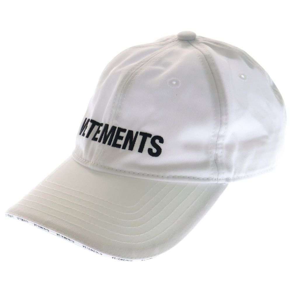 VETEMENTS (ヴェトモン) ロゴ刺繍 ベースボールキャップ 帽子