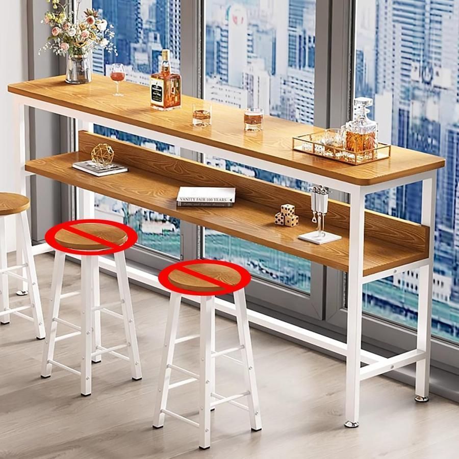 SoBuy カウンターテーブル バーカウンター バーテーブル 収納ラック付き 幅112×奥行き57×高さ106cm キッチンカウンター ダイ SoBuy カウンターテーブル セット バーカウンター ハイテーブル 幅120×