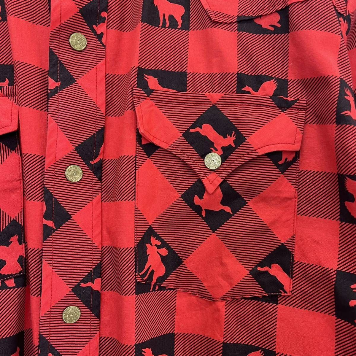 TENDERLOIN テンダーロイン 13SS T-WESTERN 半袖シャツ アニマル