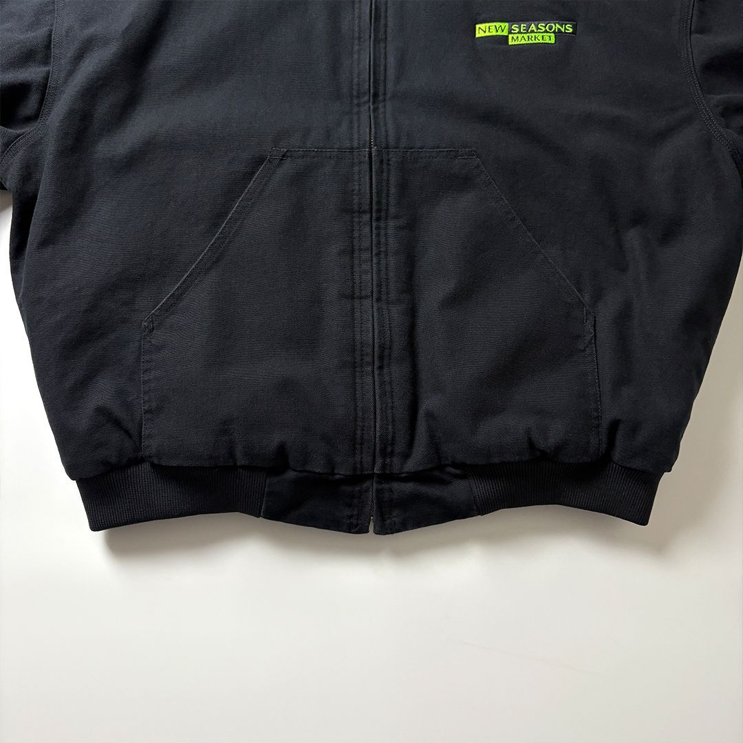 アクティブジャケット L ブラック アクティブパーカー 企業ロゴ 刺繍 ダック地 CornerStone】企業ロゴ刺繍 ダック地 アクティブジャケット S048