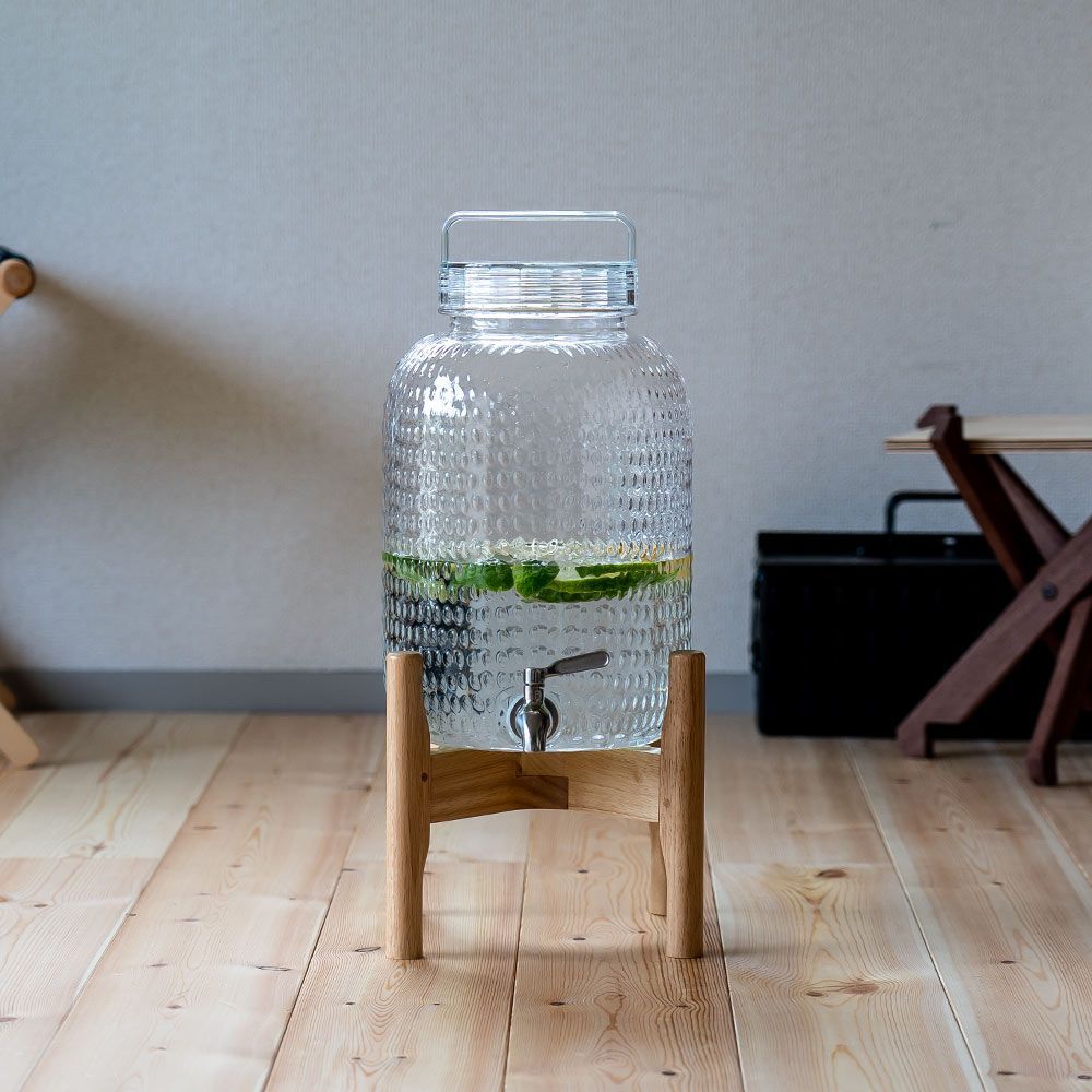 訳アリ品 ジュースディスペンサー L 8.3L スタンド 汚れあり 割れにくい ウォーターサーバー フレーバーウォーター ハーブウォーター ドリンク