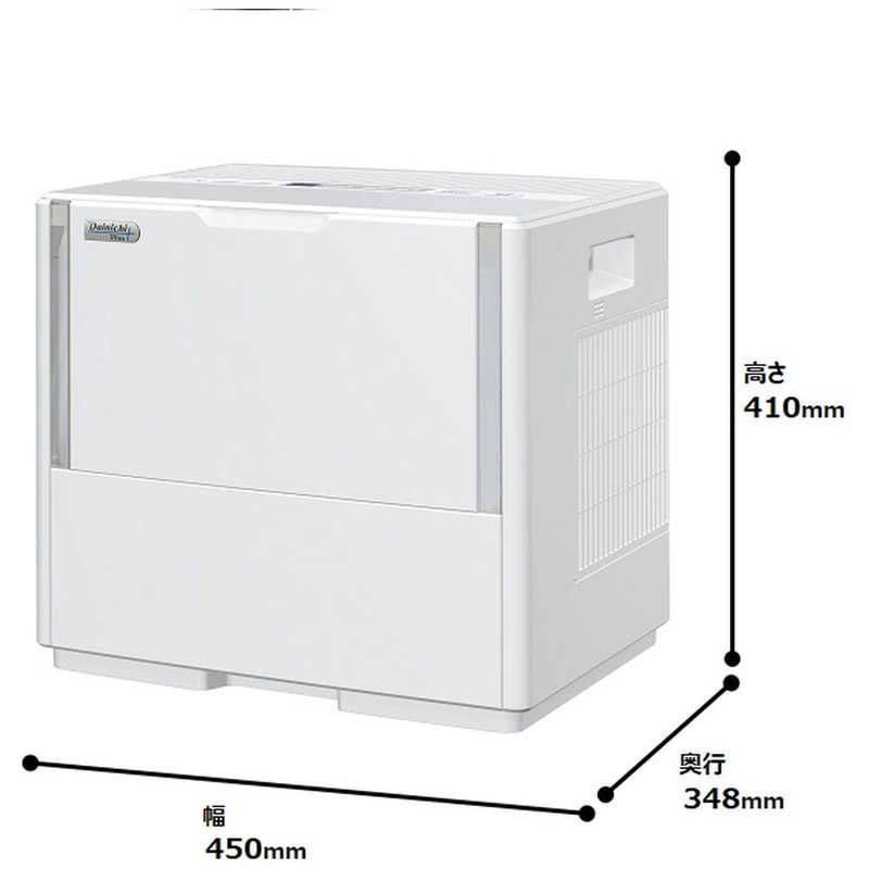 送料無料 ♥ 未開梱 ダイニチ工業 ハイブリッド式加湿器 Dainichi Plus ハイブリッド 加熱＋気化 式 木造25情|鉄筋42畳 ホワイト HD-PN155-W