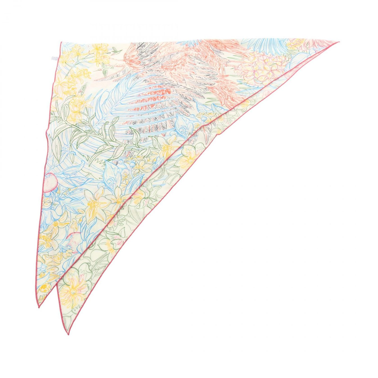 【華やか】HERMES Flamingo Party Coloriage 大判三角 スカーフ Flamingo Party Coloriage giant triangle | Hermès Mainland China
