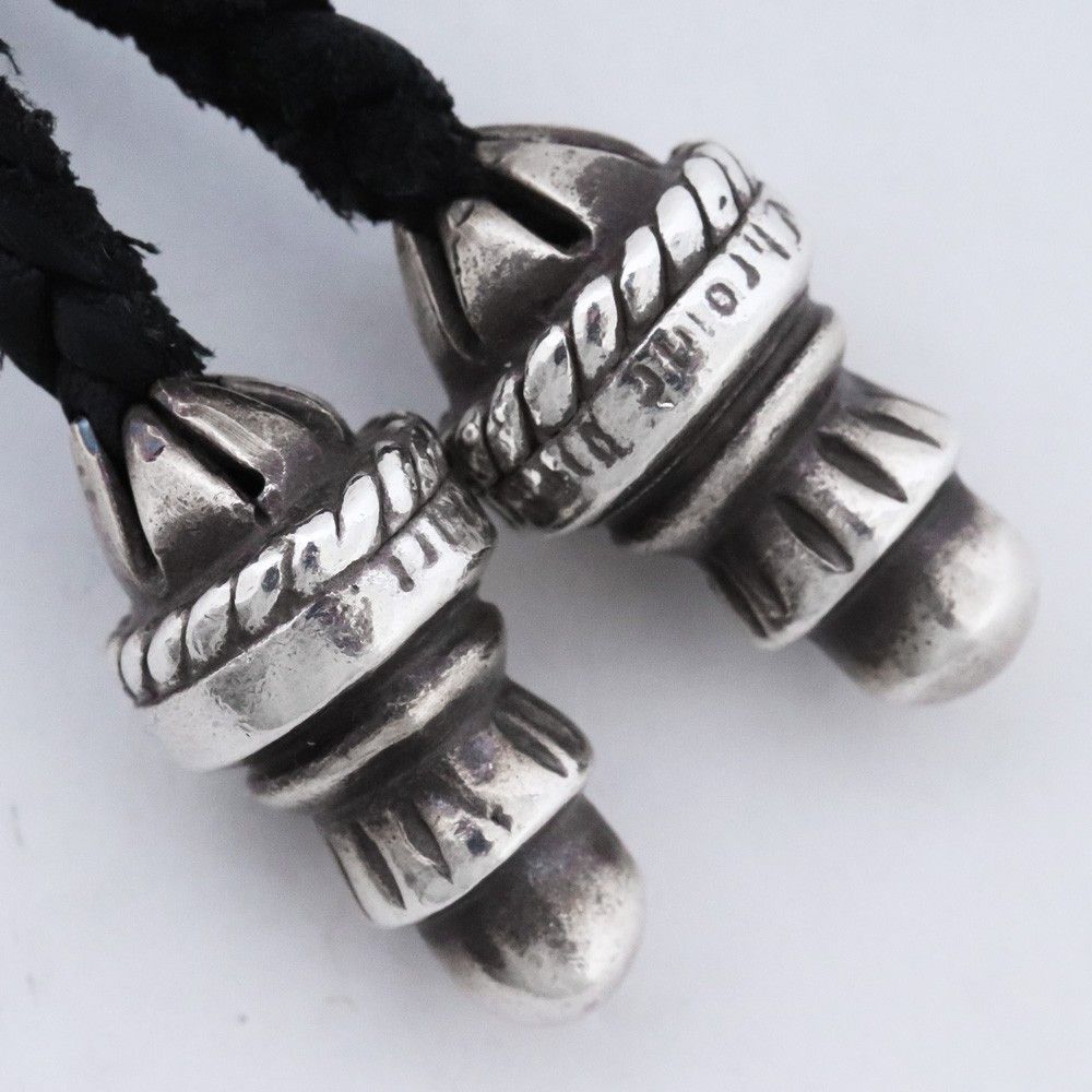 CHROME HEARTS CHクロスペンダント スモール レザーブレード W