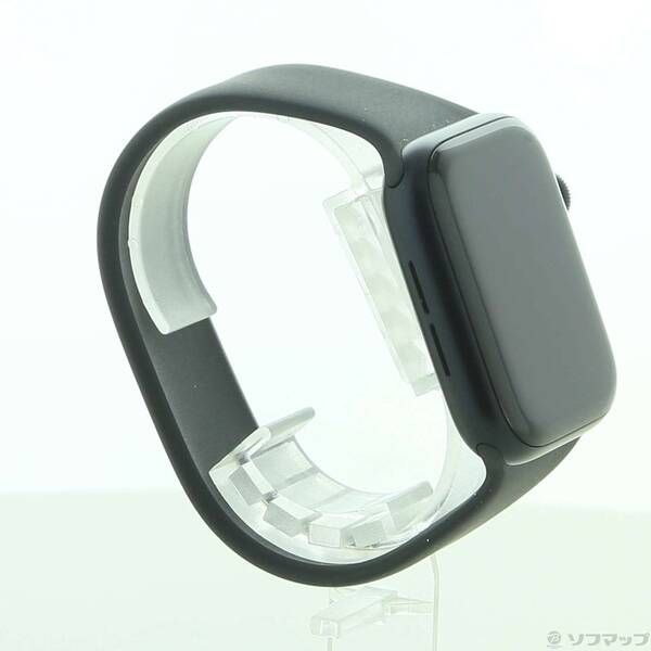 〔未使用品〕 未使用品 Apple Watch SE 第2世代 GPS 44mm ミッドナイトアルミニウムケース ブラックソロループ【196】