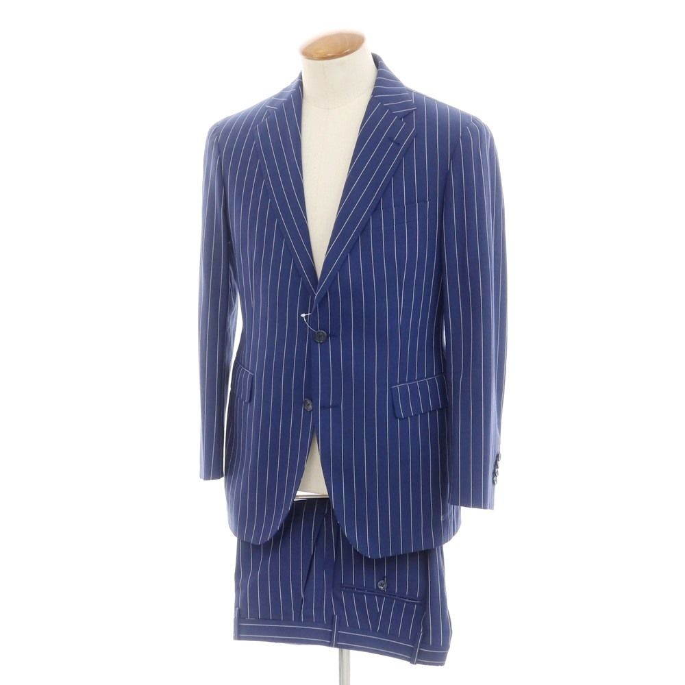 TAGLIATORE ネイビー ストライプ ビジネススーツ 48サイズ