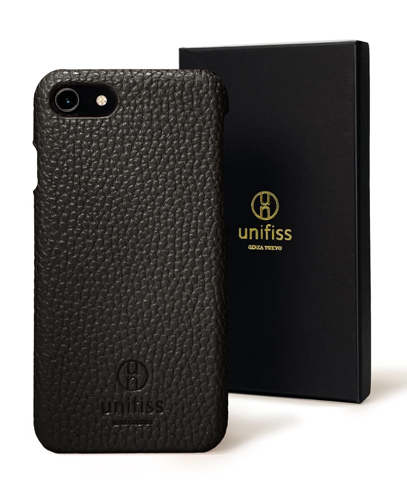 新品 【銀座発】unifiss iPhone SE 第二世代 iPhone8 iPhone7 対応 7用 8 用 薄型 軽量 ワイヤレス充電対応 高級 シュリンク PU レザー カバー 型 スマホケース マット スリム 携帯ケース 携帯 スマホ ス