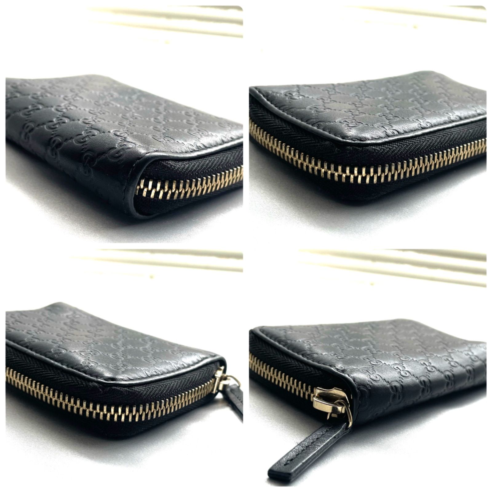 正規品 GUCCI グッチ 322214 0959マイクログッチシマ レザー 6連キー