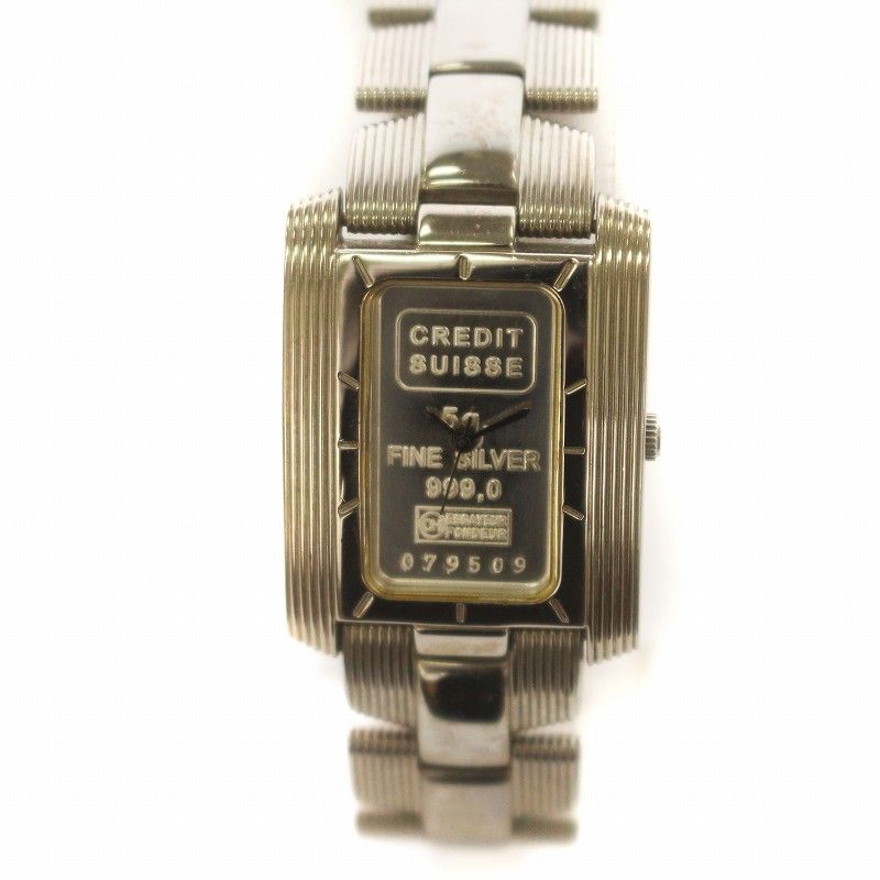 CREDIT SUISSE クレディスイス インゴット腕時計 INGOT WATCH PLATINUM