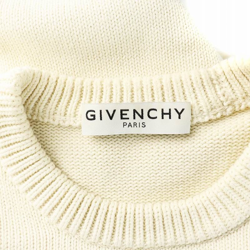 GIVENCHY リバースロゴ 長袖 クルーネック セーター *WHITE GIVENCHY