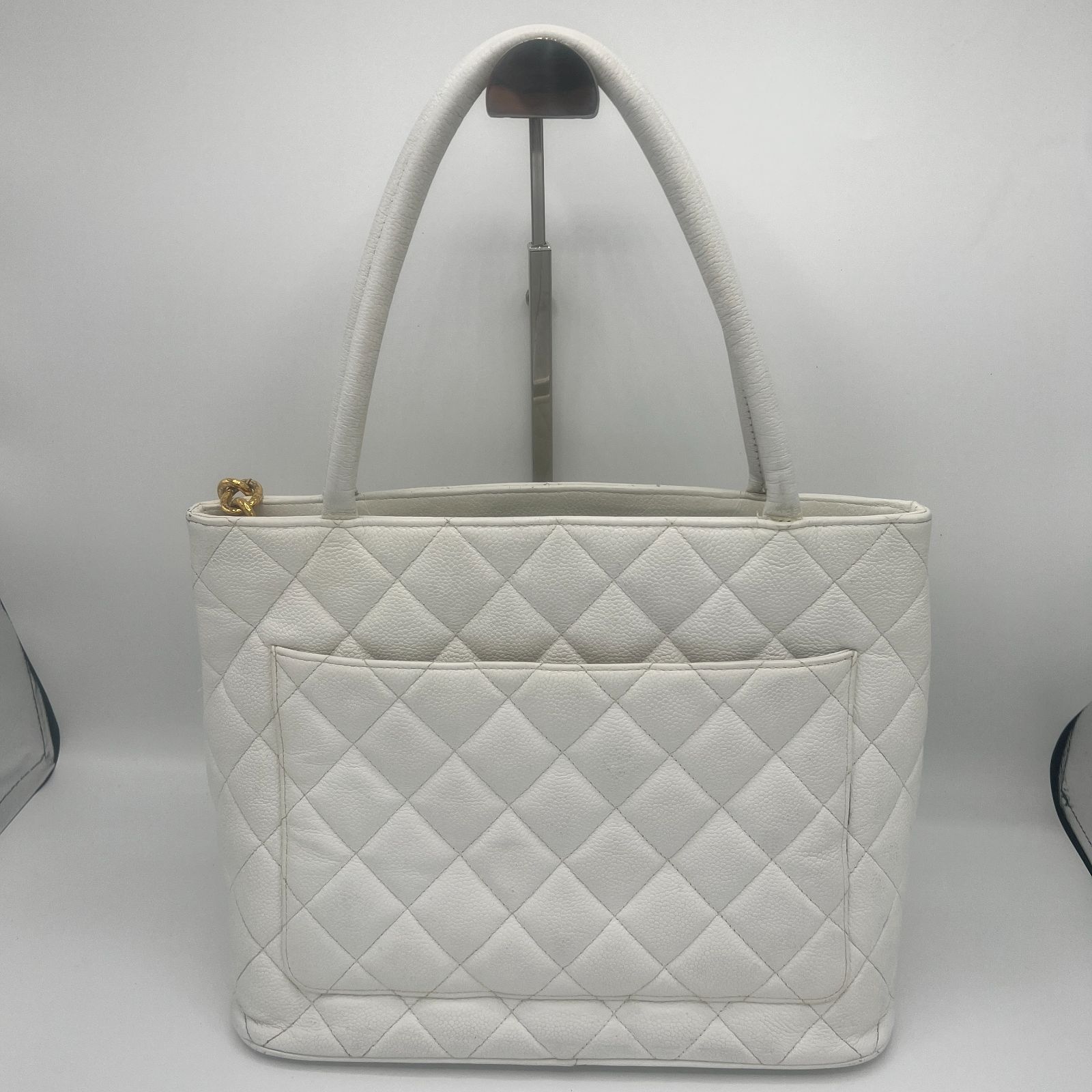 CHANEL キャビアスキン ホワイト トート CHANEL キャビアスキン 復刻