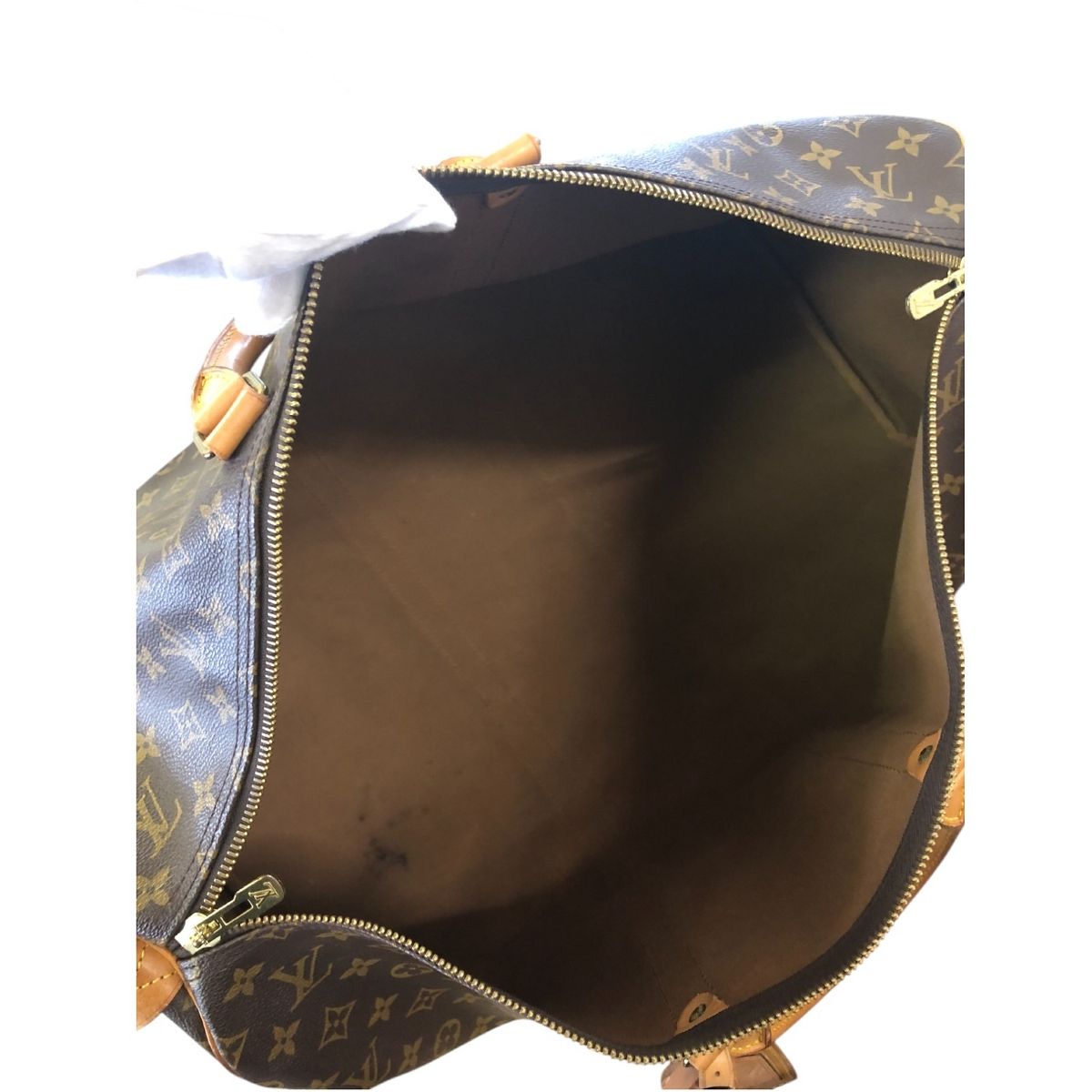 訳あり　ルイヴィトン モノグラム ボストンバッグ キーポル ブラウン　55センチ ルイヴィトン LOUIS VUITTON モノグラム キーポル55 ブラウン