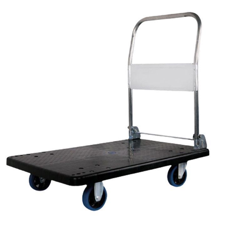 折りたたみ 樹脂静音台車 積載荷重305kg 手押し台車 業務用台車 運送 運搬 大型 コンパクト ハンドトラック キャリーカート キャスター 家庭用 スチール台車 オフィス用 引っ越し用 yz6098