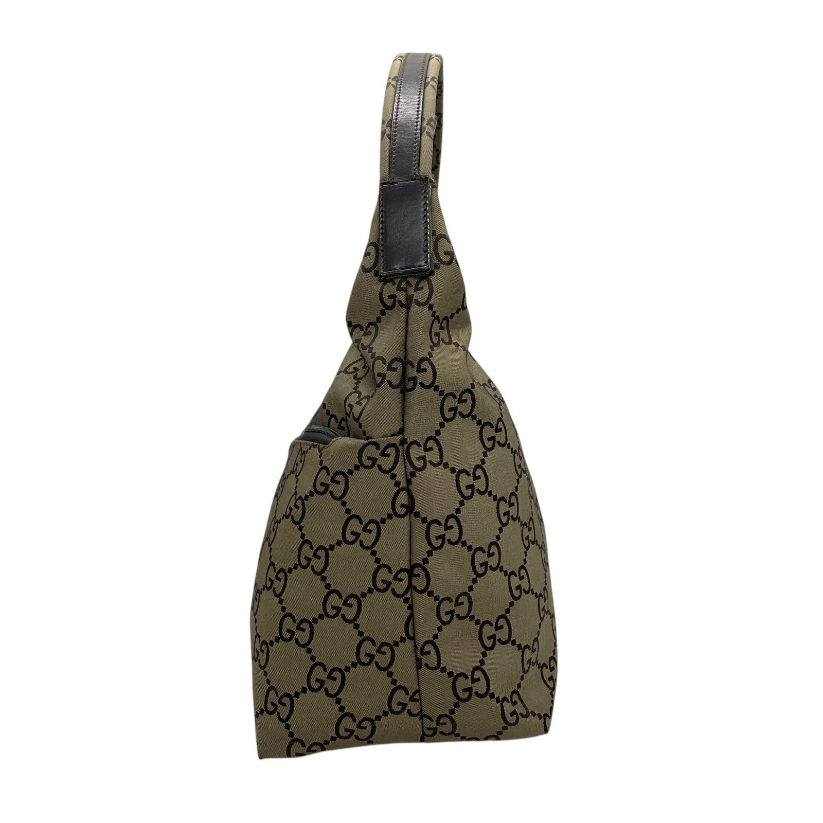 美品 GUCCI グッチ GGキャンバス ワンショルダーバッグ ハンドバッグ 