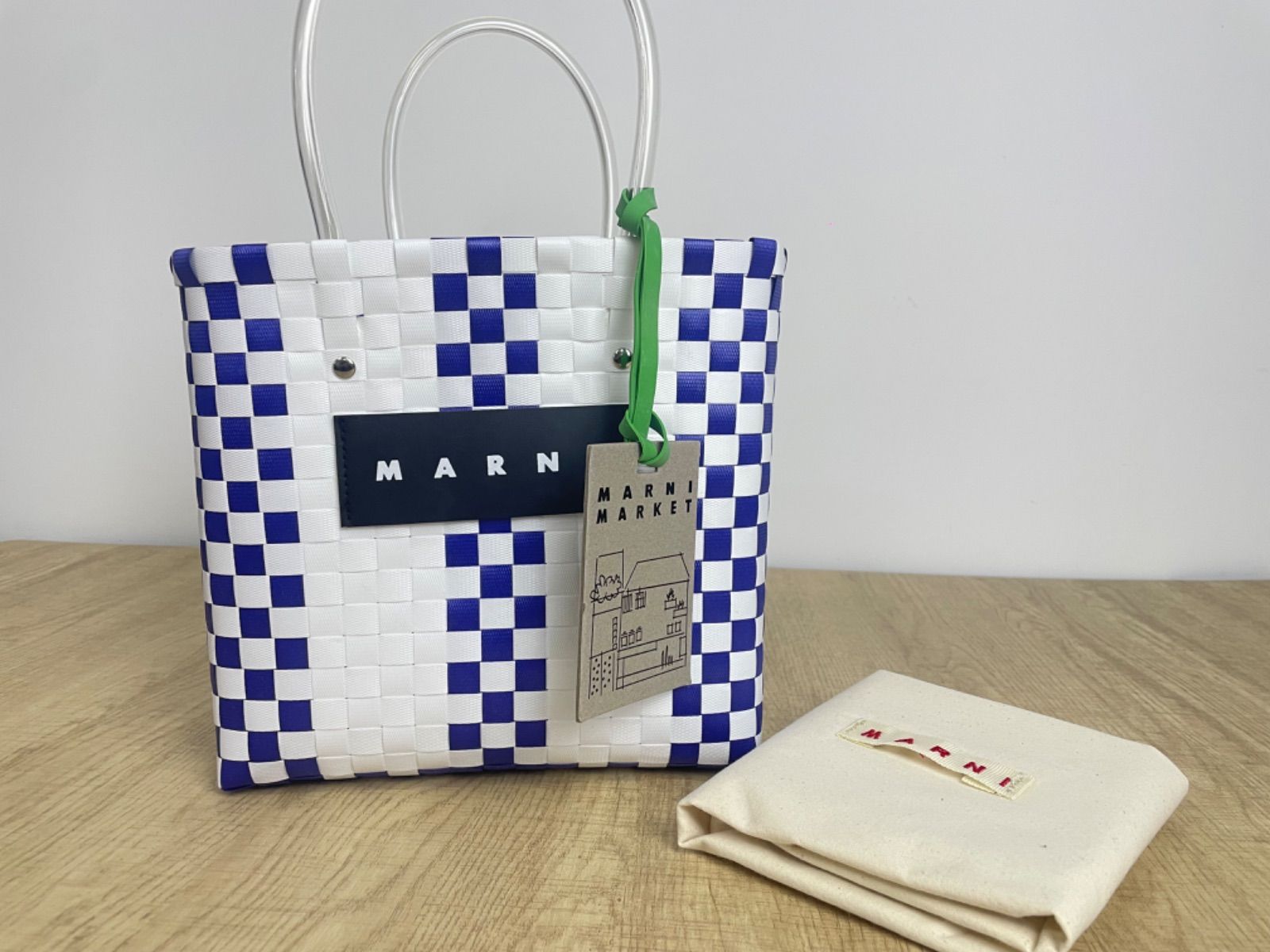 お値下げ！MARNI マルニカゴバック 青白