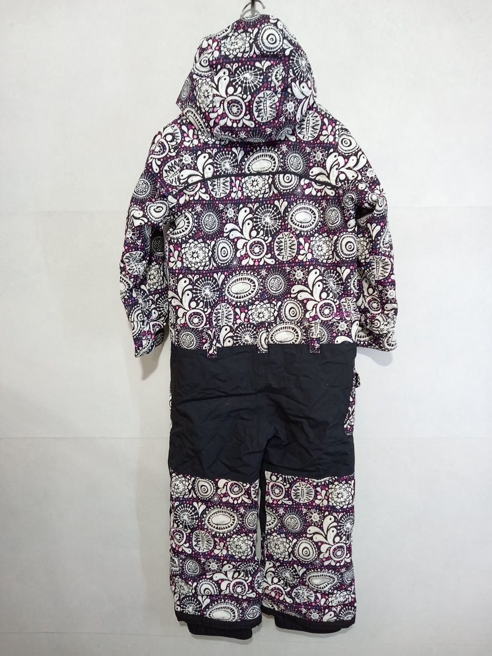 BURTON スノーボードウェア ジャンプスーツ 5 BURTON バートン キッズ ジャンプスーツ スノーウェア パープル 総柄