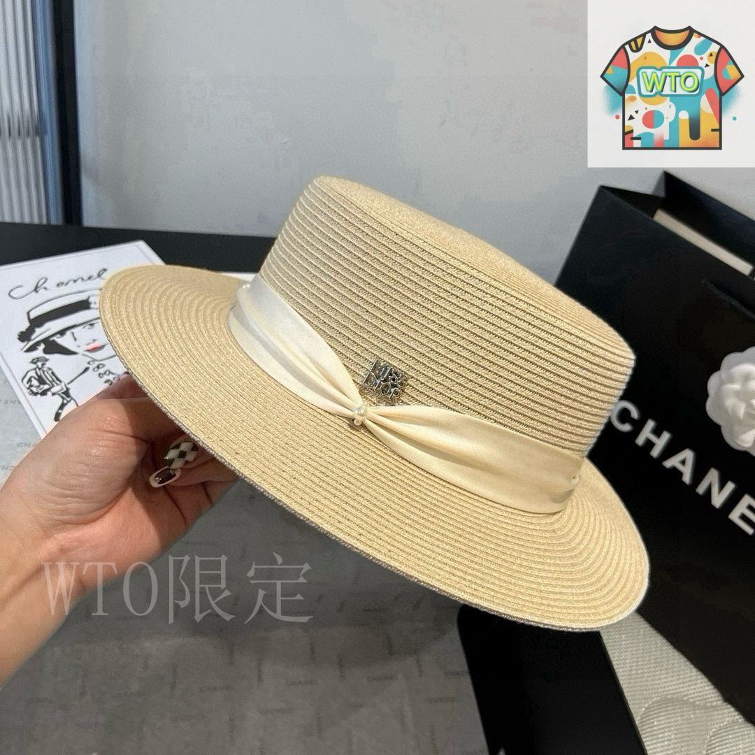 今日特価】Dior 新作 ストローハット-3 - メルカリ